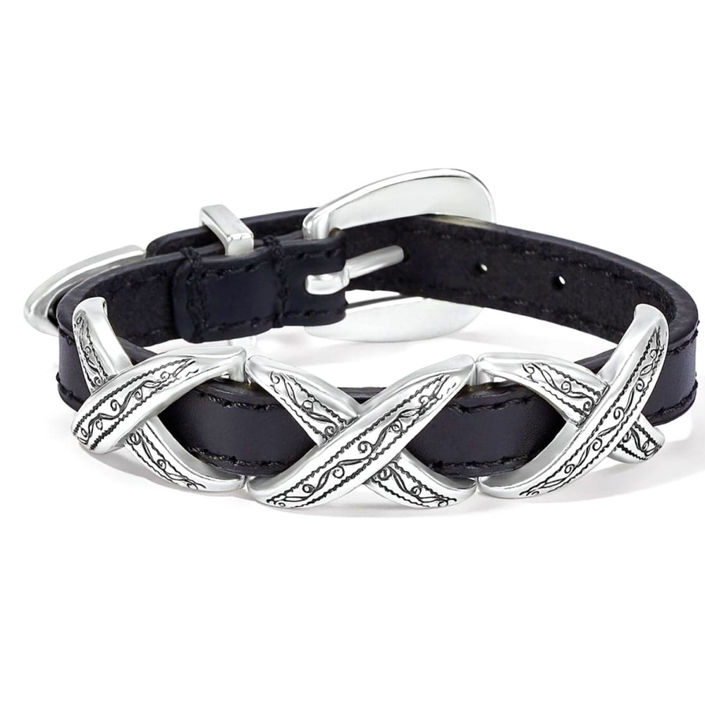 Copy: Brighton KrissKross Etch Leather Bracelet
